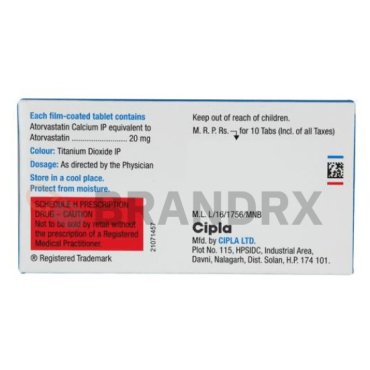 Lipvas 20 mg Cipla